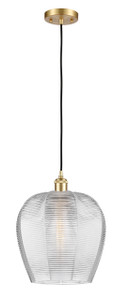 Norfolk - 1 Light - 12 inch - Satin Gold - Cord hung - Mini Pendant (516-1P-SG-G462-12)