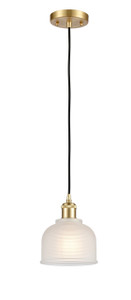 Dayton - 1 Light - 6 inch - Satin Gold - Cord hung - Mini Pendant (516-1P-SG-G411-LED)