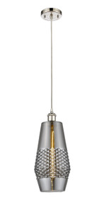 Windham - 1 Light - 7 inch - Polished Nickel - Cord hung - Mini Pendant (516-1P-PN-G683-7)