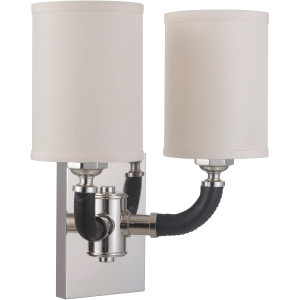 Huxley 2 Light Wall Sconce in Polished Nickel (48162-PLN) Huxley 2 Light Wall Sconce in Polished Nickel (48162-PLN)