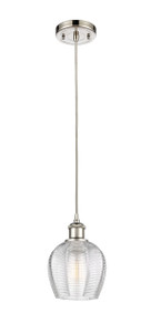Norfolk - 1 Light - 6 inch - Polished Nickel - Cord hung - Mini Pendant (516-1P-PN-G462-6)
