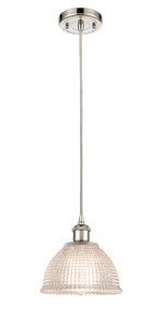 Arietta - 1 Light - 8 inch - Polished Nickel - Cord hung - Mini Pendant (516-1P-PN-G422)