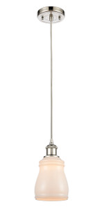 Ellery - 1 Light - 5 inch - Polished Nickel - Cord hung - Mini Pendant (516-1P-PN-G391-LED)