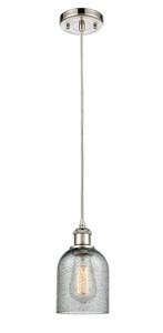 Caledonia - 1 Light - 5 inch - Polished Nickel - Cord hung - Mini Pendant (516-1P-PN-G257)