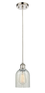 Caledonia - 1 Light - 5 inch - Polished Nickel - Cord hung - Mini Pendant (516-1P-PN-G2511)