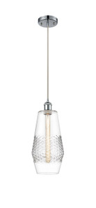 Windham - 1 Light - 7 inch - Polished Chrome - Cord hung - Mini Pendant (516-1P-PC-G682-7-LED)