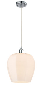Norfolk - 1 Light - 12 inch - Polished Chrome - Cord hung - Mini Pendant (516-1P-PC-G461-12-LED)