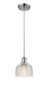 Dayton - 1 Light - 6 inch - Polished Chrome - Cord hung - Mini Pendant (516-1P-PC-G412)
