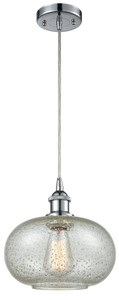 Gorham - 1 Light - 10 inch - Polished Chrome - Cord hung - Mini Pendant (516-1P-PC-G249-LED)