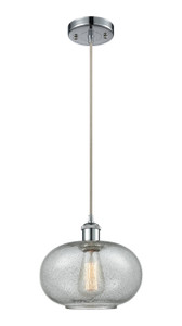 Gorham - 1 Light - 10 inch - Polished Chrome - Cord hung - Mini Pendant (516-1P-PC-G247-LED)