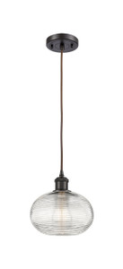 Ithaca - 1 Light - 8 inch - Oil Rubbed Bronze - Cord hung - Mini Pendant (516-1P-OB-G555-8CL)