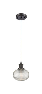 Ithaca - 1 Light - 6 inch - Oil Rubbed Bronze - Cord hung - Mini Pendant (516-1P-OB-G555-6CL)