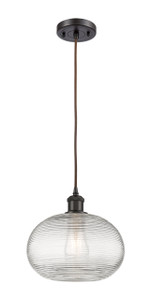 Ithaca - 1 Light - 10 inch - Oil Rubbed Bronze - Cord hung - Mini Pendant (516-1P-OB-G555-10CL)