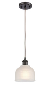 Dayton - 1 Light - 6 inch - Oil Rubbed Bronze - Cord hung - Mini Pendant (516-1P-OB-G411)