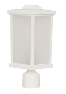 Resilience 1 Light Outdoor Post Mount in Textured White (ZA2415-TW)