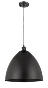 Bristol - 1 Light - 16 inch - Matte Black - Cord hung - Mini Pendant (516-1P-BK-MBD-16-BK-LED)