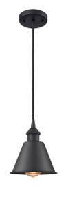 Smithfield - 1 Light - 7 inch - Matte Black - Cord hung - Mini Pendant (516-1P-BK-M8-LED)