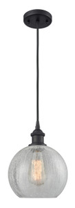 Athens - 1 Light - 8 inch - Matte Black - Cord hung - Mini Pendant (516-1P-BK-G125-LED)