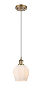 Norfolk - 1 Light - 6 inch - Brushed Brass - Cord hung - Mini Pendant (516-1P-BB-G461-6-LED)