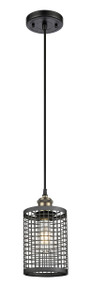 Nestbrook - 1 Light - 5 inch - Black Antique Brass - Mini Pendant (516-1P-BAB-M18-BK)