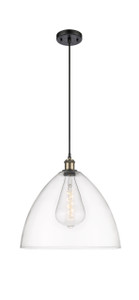 Bristol - 1 Light - 16 inch - Black Antique Brass - Cord hung - Pendant (516-1P-BAB-GBD-162)