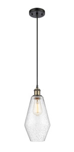 Cindyrella - 1 Light - 7 inch - Black Antique Brass - Cord hung - Mini Pendant (516-1P-BAB-G654-7) Cindyrella - 1 Light - 7 inch - Black Antique Brass - Cord hung - Mini Pendant (516-1P-BAB-G654-7)