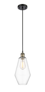 Cindyrella - 1 Light - 7 inch - Black Antique Brass - Cord hung - Mini Pendant (516-1P-BAB-G652-7)