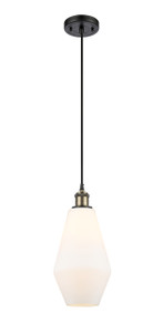 Cindyrella - 1 Light - 7 inch - Black Antique Brass - Cord hung - Mini Pendant (516-1P-BAB-G651-7)