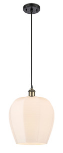 Norfolk - 1 Light - 12 inch - Black Antique Brass - Cord hung - Mini Pendant (516-1P-BAB-G461-12)