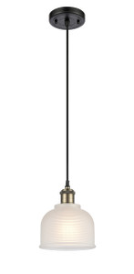 Dayton - 1 Light - 6 inch - Black Antique Brass - Cord hung - Mini Pendant (516-1P-BAB-G411)