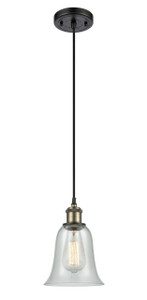 Hanover - 1 Light - 6 inch - Black Antique Brass - Cord hung - Mini Pendant (516-1P-BAB-G2812)
