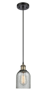 Caledonia - 1 Light - 5 inch - Black Antique Brass - Cord hung - Mini Pendant (516-1P-BAB-G257-LED)