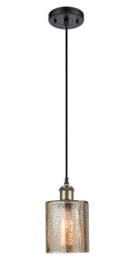 Cobbleskill - 1 Light - 5 inch - Black Antique Brass - Cord hung - Mini Pendant (516-1P-BAB-G116-LED)