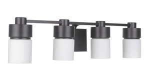District 4 Light Vanity in Flat Black (12331FB4)