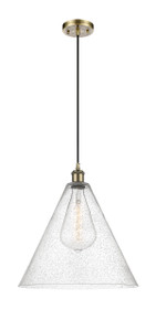 Berkshire - 1 Light - 16 inch - Antique Brass - Cord hung - Pendant (516-1P-AB-GBC-164-LED)