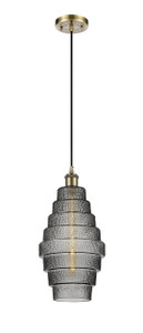 Cascade - 1 Light - 8 inch - Antique Brass - Cord hung - Mini Pendant (516-1P-AB-G673-8)