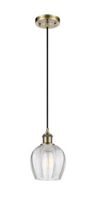 Norfolk - 1 Light - 6 inch - Antique Brass - Cord hung - Mini Pendant (516-1P-AB-G462-6-LED)