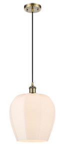 Norfolk - 1 Light - 12 inch - Antique Brass - Cord hung - Mini Pendant (516-1P-AB-G461-12-LED)