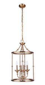 Marlowe 4 Light Foyer in Satin Brass (53734-SB)