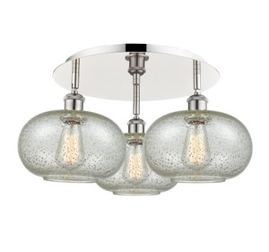 Gorham - 3 Light - 21 inch - Polished Nickel - Flush Mount (516-3C-PN-G249)