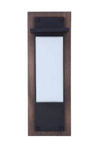 Heights 1 Light Large Outdoor LED Wall Lantern in Whiskey Barrel/Midnight (ZA2522-WBMN-LED)