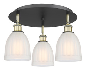 Brookfield - 3 Light - 18 inch - Black Antique Brass - Flush Mount (516-3C-BAB-G441)