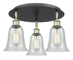 Hanover - 3 Light - 18 inch - Black Antique Brass - Flush Mount (516-3C-BAB-G2812)