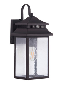 Crossbend 3 Light Large Outdoor Wall Lantern in Textured Black (ZA3124-TB)