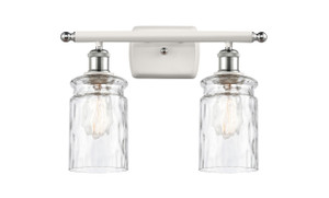 Candor - 2 Light - 15 inch - White Polished Chrome - Bath Vanity Light (516-2W-WPC-G352)