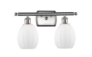 Eaton - 2 Light - 16 inch - Brushed Satin Nickel - Bath Vanity Light (516-2W-SN-G81-LED)
