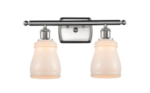 Ellery - 2 Light - 15 inch - Brushed Satin Nickel - Bath Vanity Light (516-2W-SN-G391-LED)