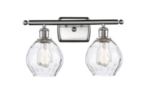 Waverly - 2 Light - 16 inch - Brushed Satin Nickel - Bath Vanity Light (516-2W-SN-G362)
