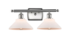 Orwell - 2 Light - 18 inch - Brushed Satin Nickel - Bath Vanity Light (516-2W-SN-G131-LED)