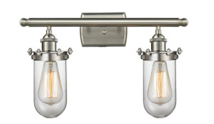Kingsbury - 2 Light - 14 inch - Brushed Satin Nickel - Bath Vanity Light (516-2W-SN-CE231-CL-LED)